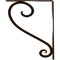 Ekena Millwork Edwards Wrought Iron Bracket, (Single center brace), Antiqued Bronze 1 1/2"W x 10"D x 12"H BKTM01X10X12SEDABZ - alternate 5